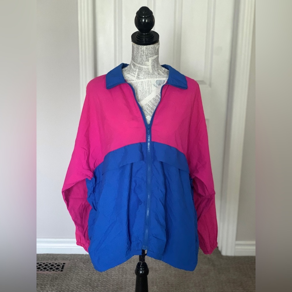 AVON | Vintage Colour Block Windbreaker | Sz L